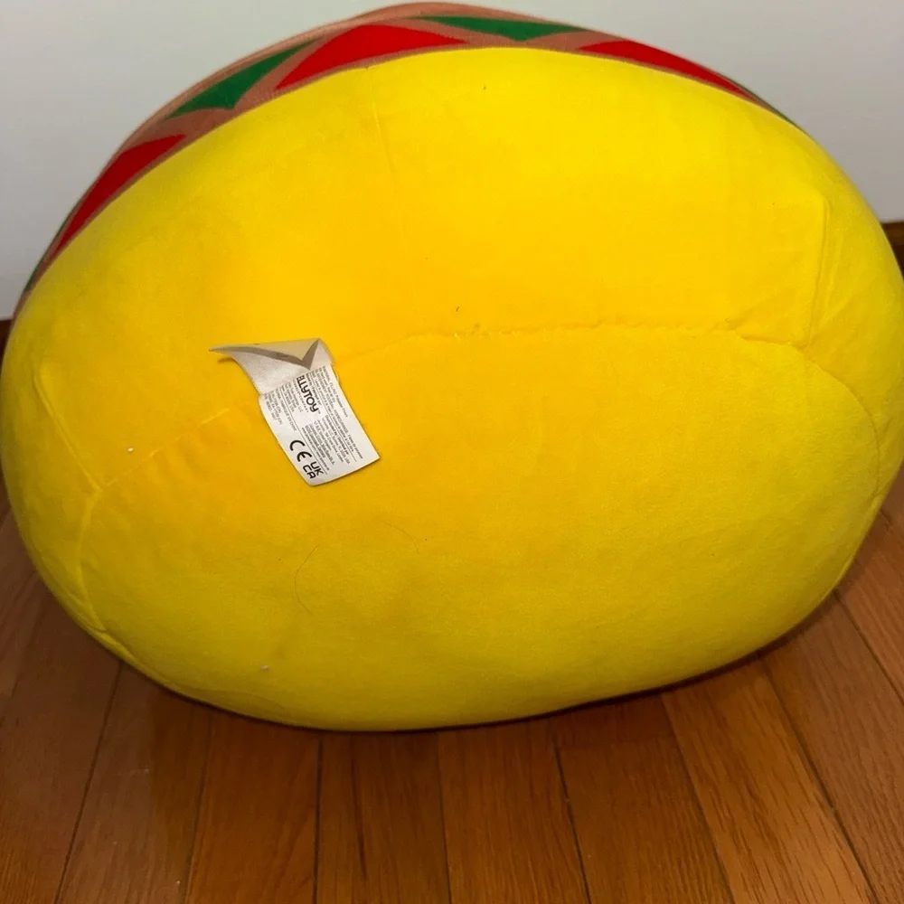Squishmellow Cute Taco Plush with Smiling Face